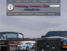 Tablet Screenshot of mustang.org.au